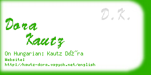 dora kautz business card